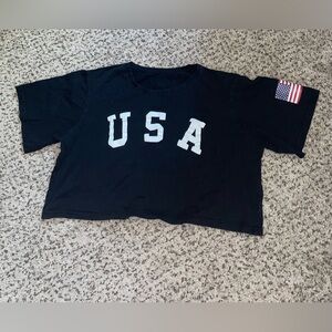 USA Cropped Top